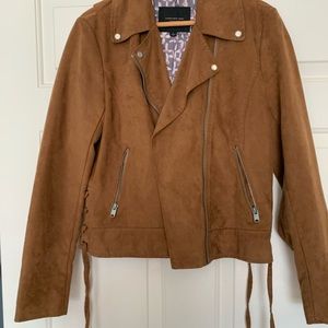 Marc New York brown suede Moto jacket